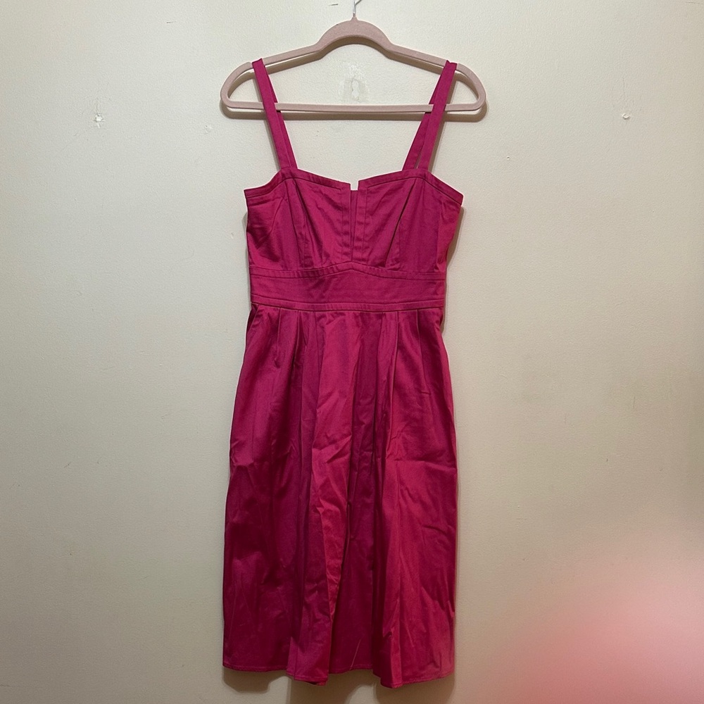 NWOT J. Taylor Elegant Fuchsia Midi Dress